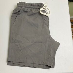 Men's Athletic Shorts in Gray with Drawstring
